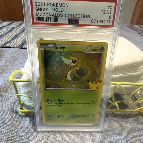 PSA 9 Snivy 005/025 McDonald's 25th Anniversary Promo Holo ENG 2021