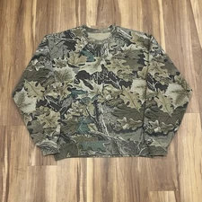 Jerzees Men's Vintage Realtree Camo Crewneck Sweatshirt Size M