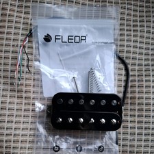 FLEOR Alnico 5 Bridge 14k Electric Guitar Humbucker Pickup Double Coil Black 