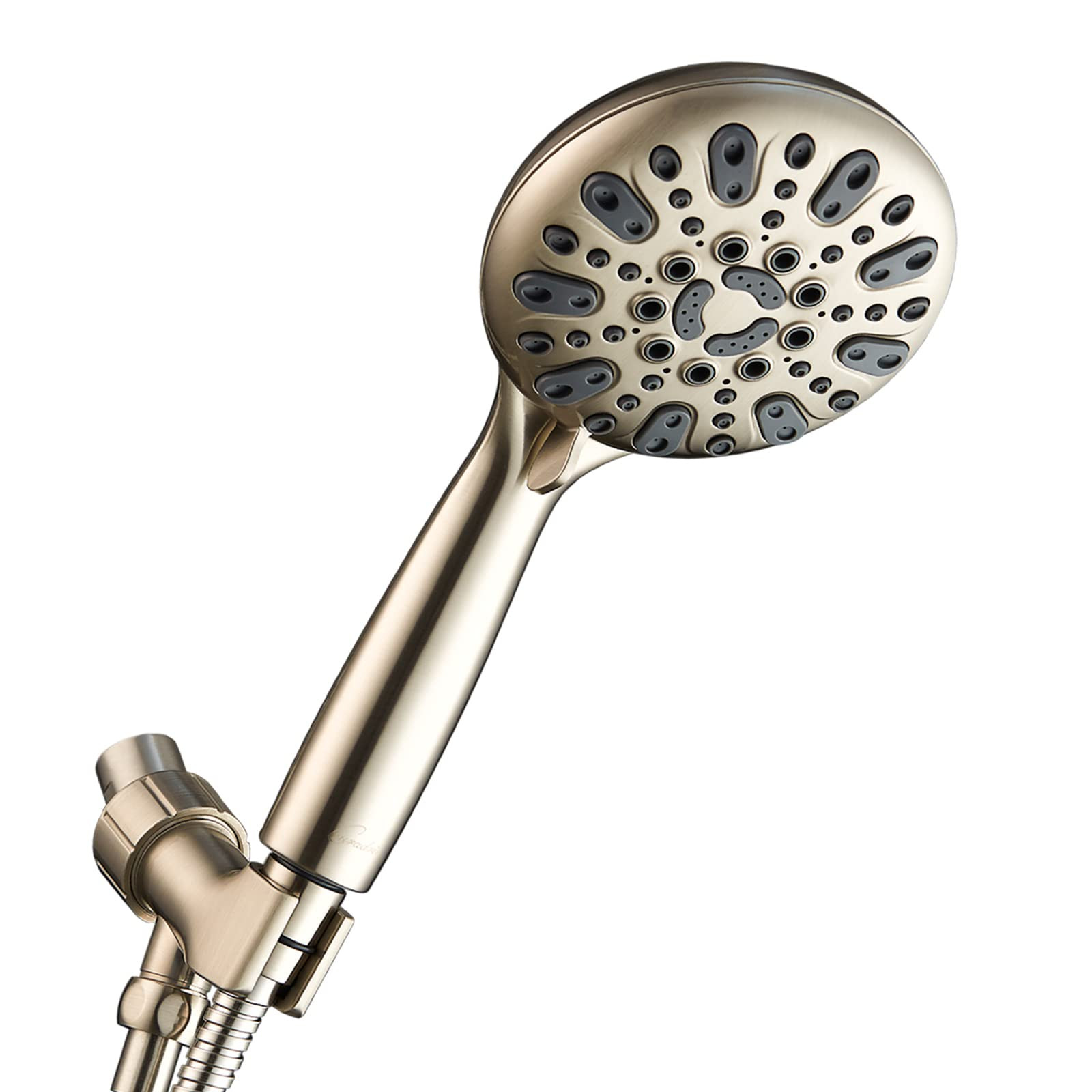 Handheld Shower Head, 6 Spray Setting High Pressure Shower Head with Brass Sw...