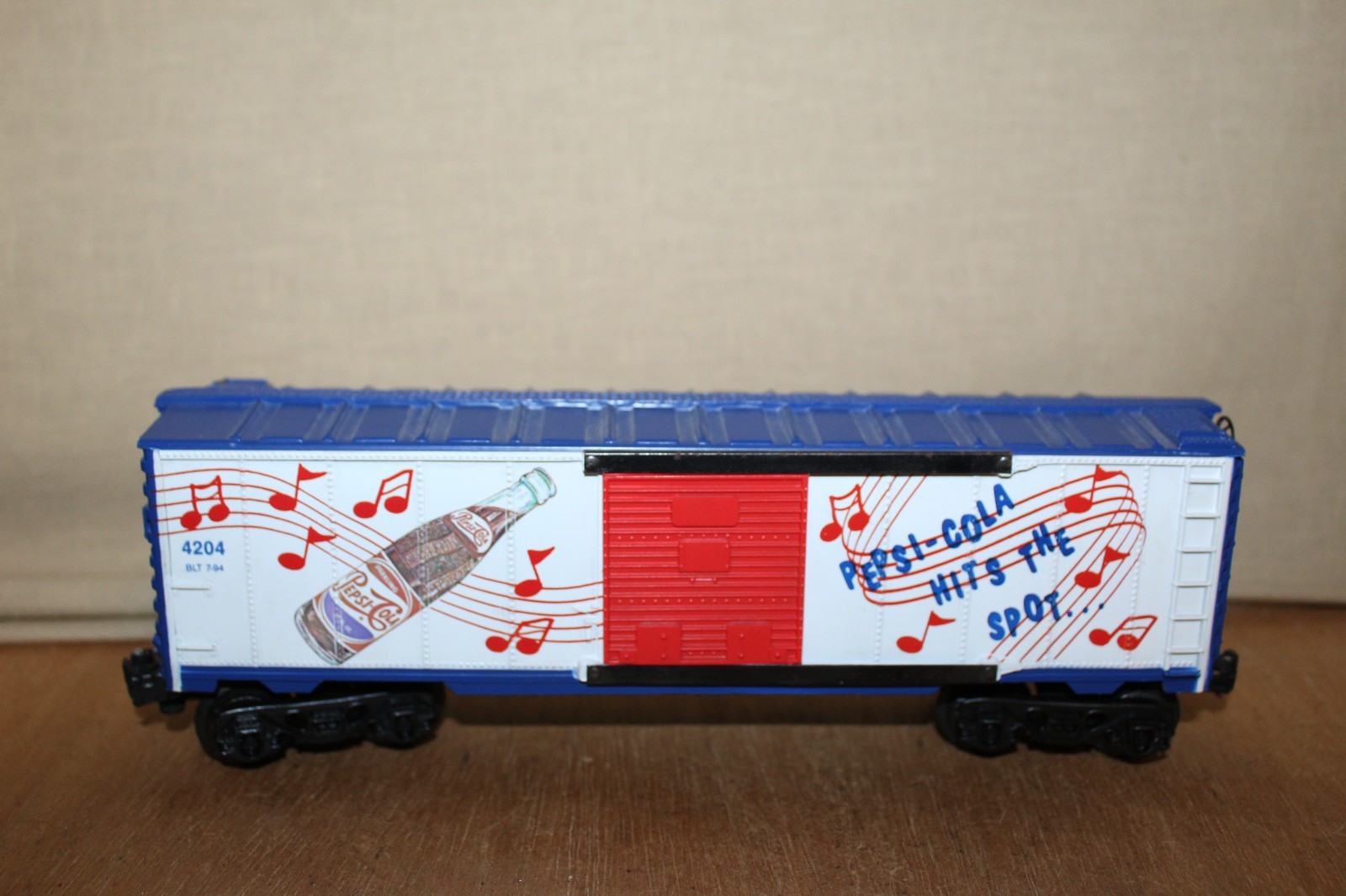 Train Express ( K-Line ) PEPSI-COLA Box Car # 4204 Excellent+