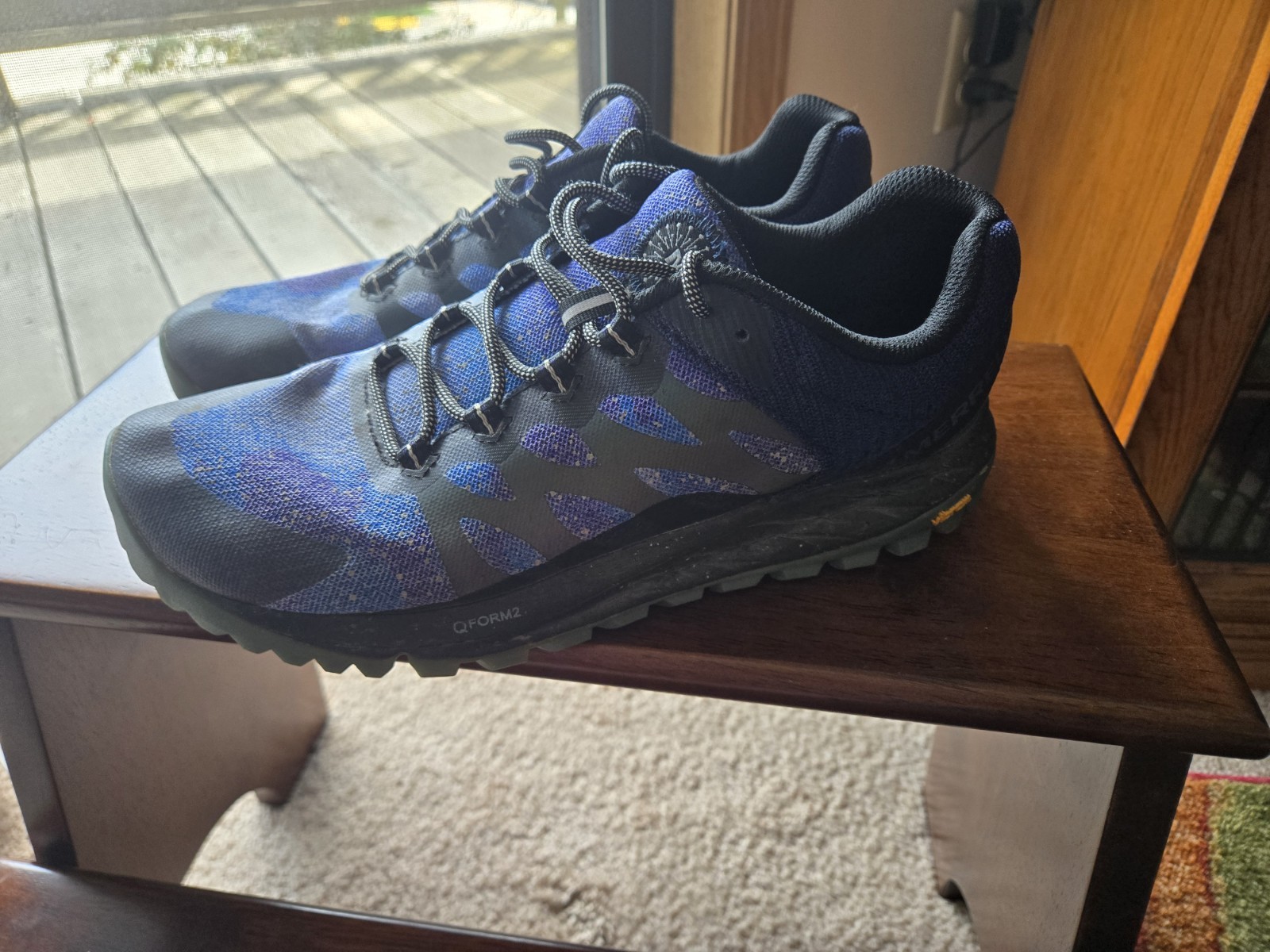 Scarpe da trekking Merrell donna Vibram taglia 11 viola indaco nero QForm2 J067110W