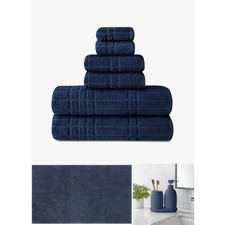 Mainstays Complete Bathroom Essentials Set Cotton Towels, Bath Rug 3-Piece