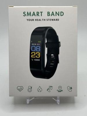 Smart Band Your Health Steward Waterproof Fitness Watch Black Wrist Band - New