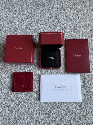 Cartier Ring Trinity (size 10) with certification and all packaging.