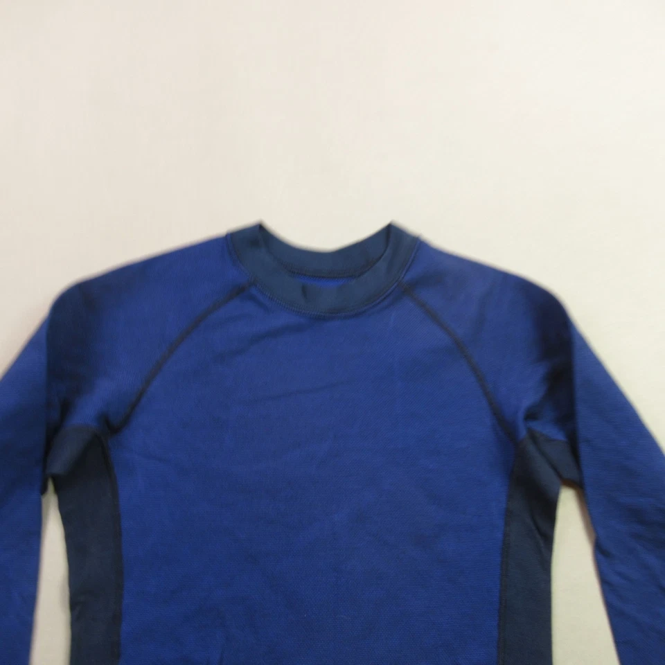 Camisa Patagonia Niños Mediana 10 Manga Larga Azul Cuello Redondo Ligera Foto 3 de 4