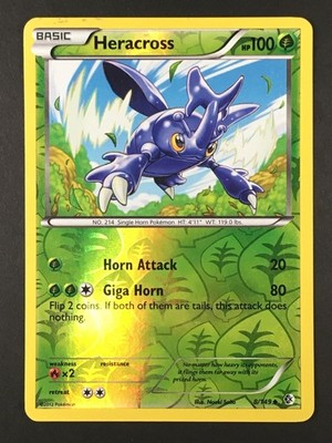 Pokemon TCG Heracross 8/149 Boundaries Crossed Reverse Holo