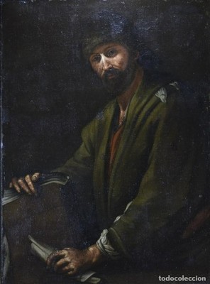 Werkstatt von Jusepe de Ribera (1591-1652) Philosoph (Heraklit) Öl auf Leinwand