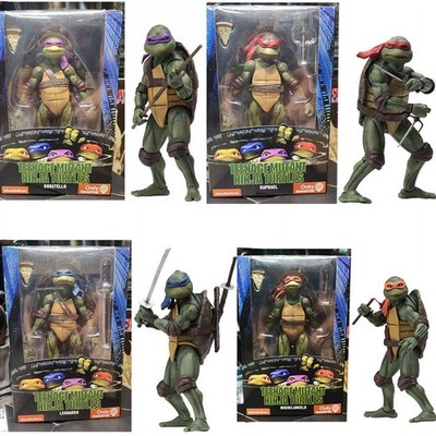 7'' Ninja Turtles 1990 Movie TMNT Teenage Movable Toys Mutant Action Figure