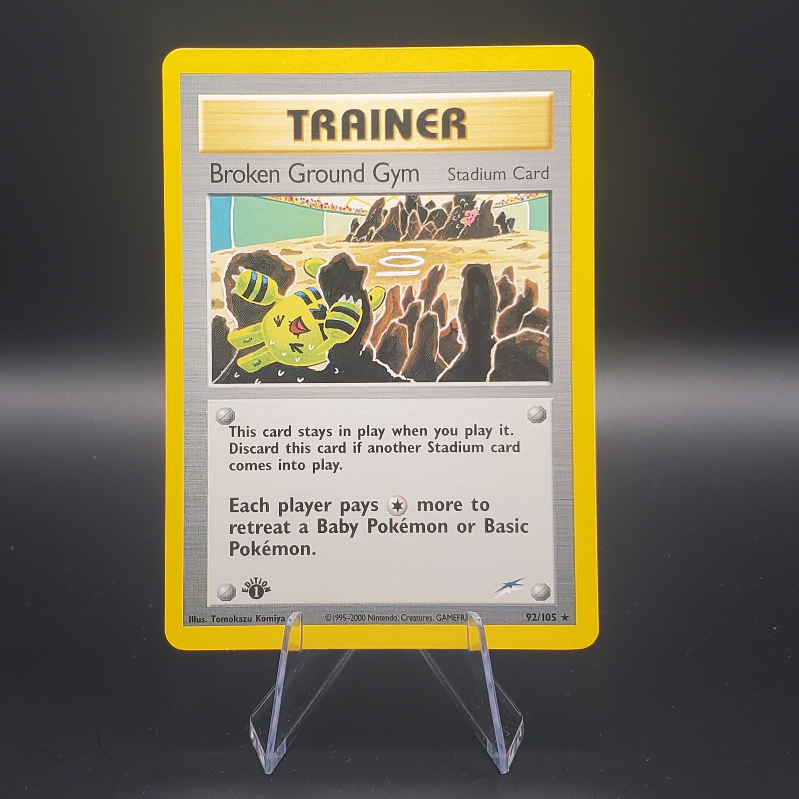 Broken Ground Gym Pokemon Neo Destiny 92/105 1st Edition Rare NM