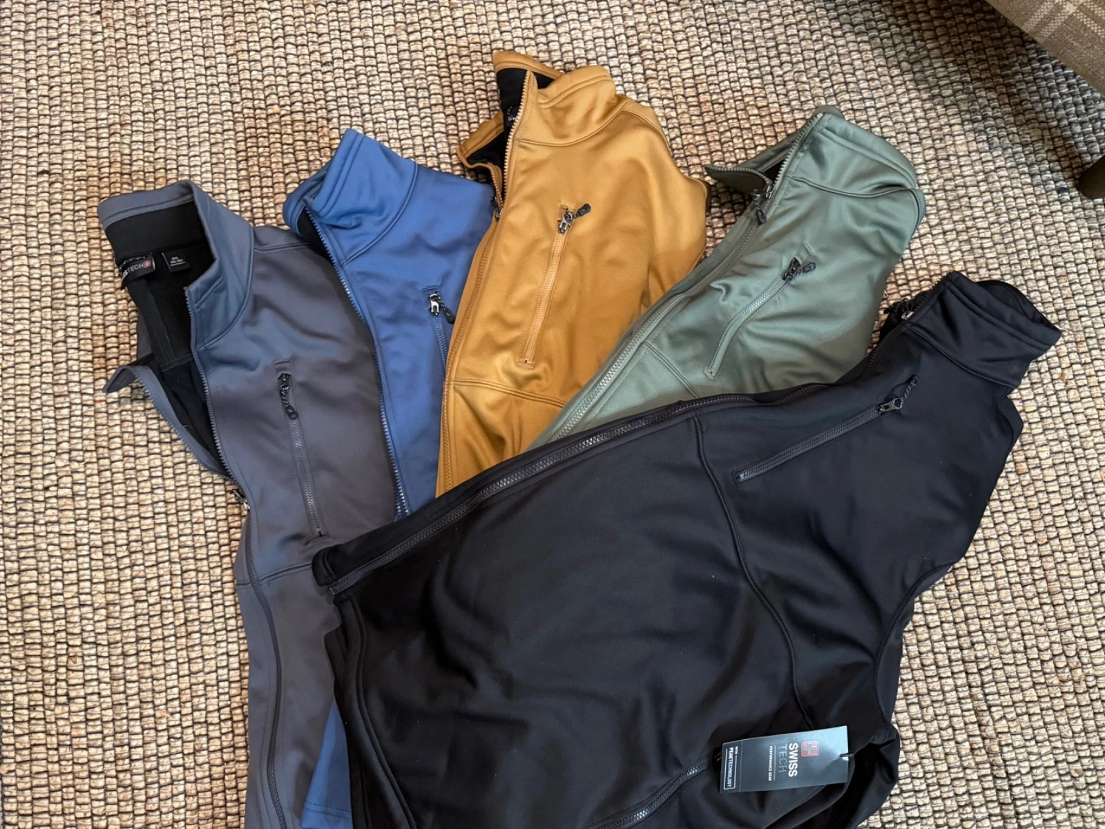 mens performance gear (gray, blue, khaki, green, black) jacket 3xl - NWT