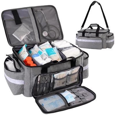 IGADGITZ HOME Große Leere Medizinische Tasche Erste Hilfe Krankenschwester Pflege Organizer