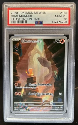 2023 Pokemon SV 151 Charmander Illustration Rare #168/165 PSA 10 GEM MINT