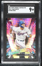 2024 Topps Chrome Logofractor Edition Future Stars Evan Carter SGC 9 MINT 1lt1