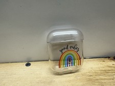 Clear Rainbow  Good Vibes Only  AirPods Case   Gen 2 Compatible