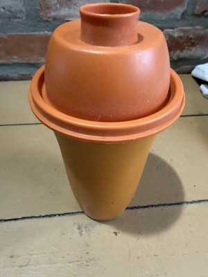 Tupperware Mixer Shaker 500 ml - Mix Fix Schüttelbecher Orange - Vintage
