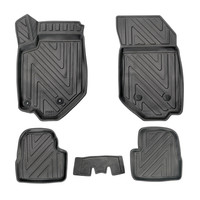 3D FußMatten FüR Citroen C4 2020-2026 (Nicht Elektro) Carbon-Optik Gummi Matte