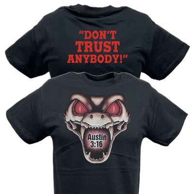 Stone Cold Steve Austin Don't Trust Anybody Rattlesnake Mens T-shirt