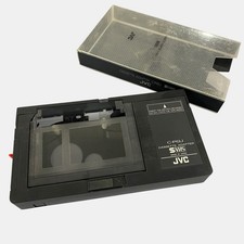 Vintage JVC C-P6U Motorized SEE VIDEO Cassette Adapter Converter w/ Case WORKS
