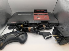 Sega Master System Black Console (PAL) with game - Tested & Working