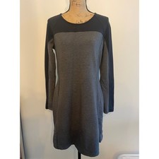 Athleta Gray and Black Long Sleeve Dress Size Medium