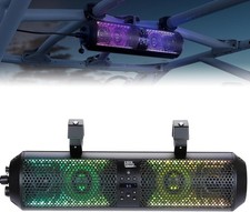 18" ATV UTV RGB Sound Bar Bluetooth Speaker System For Polaris Marine Golf Cart