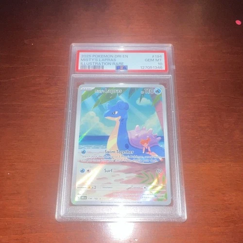 Pokemon Sv10 Destined Rivals Misty's Lapras 194/182 IR Holo Eng PSA 10