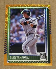 Chipper Jones 2025 Donruss Optic #92 Orange Scope Prizm SSP #51/79 Braves