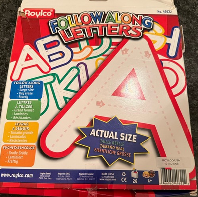 #ad #ad Giant Follow Along Letters write amp; wipe cardstock letters Complete PreK $20.00