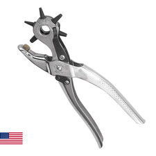 Weaver Leather Supply German Made Revolving Leather Hole Punch Tool, Adjustable