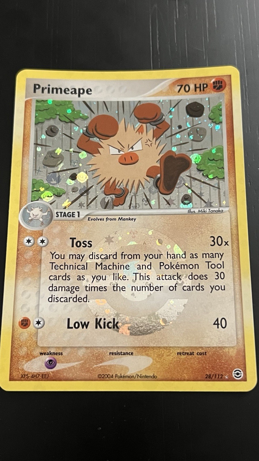 Primeape 28/112 Mint EX: FireRed & LeafGreen Reverse Holo Pokemon TCG
