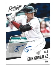 Erik Gonzalez AUTOGRAPH Cleveland Indians 2018 Panini Chronicles  Prestige AUTO 