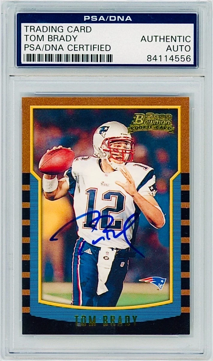 Bowman Tom Brady Football New England Patriots Sports Trading