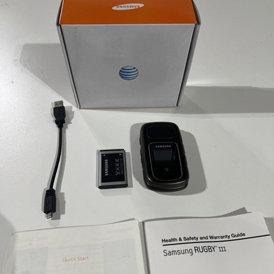 Samsung Rugby II AT&T Rugged Flip Phone SGH-A847 Open Box Complete