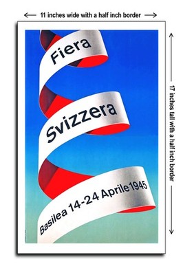 1945 Swiss Fair Basel - 11x17 Poster