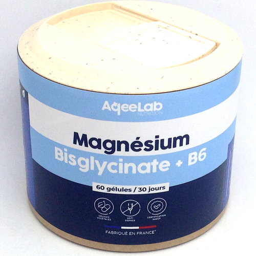 Complément Alimentaire Magnésium AQEELAB - 60 Gélules, Valable Jusqu'à Avril 2026