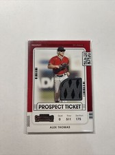 Alek Thomas 2021 Panini Contenders Prospect Ticket Jersey Relic #PTJ-AT