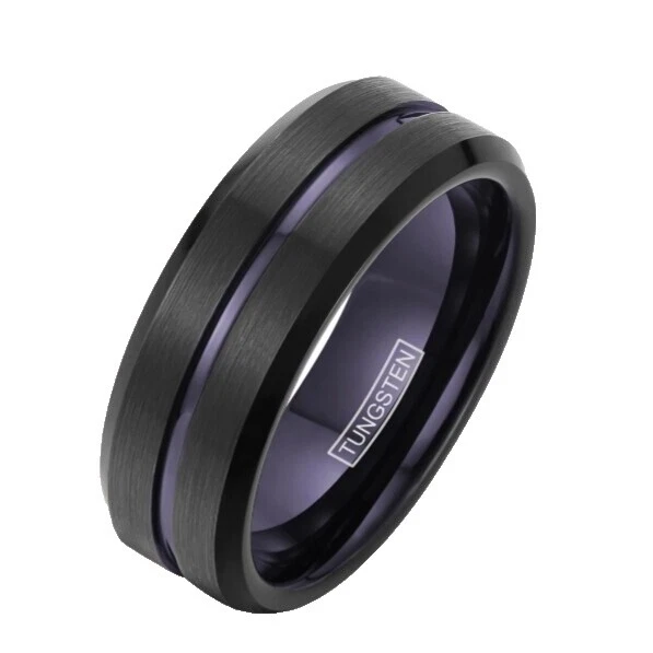 Anillos de moda banda de Negro