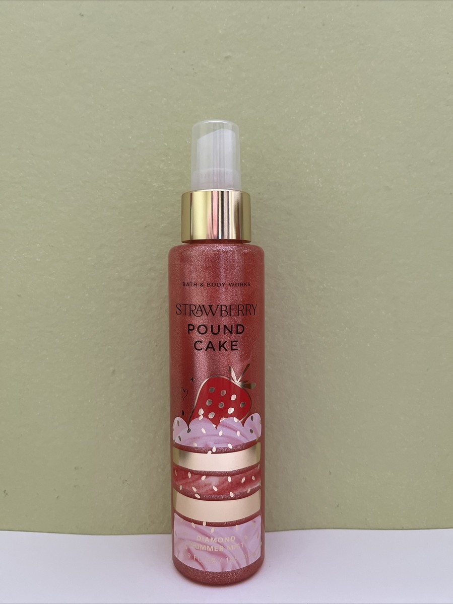 1) Bath Body Works STRAWBERRY POUND CAKE Diamond Shimmer Mist