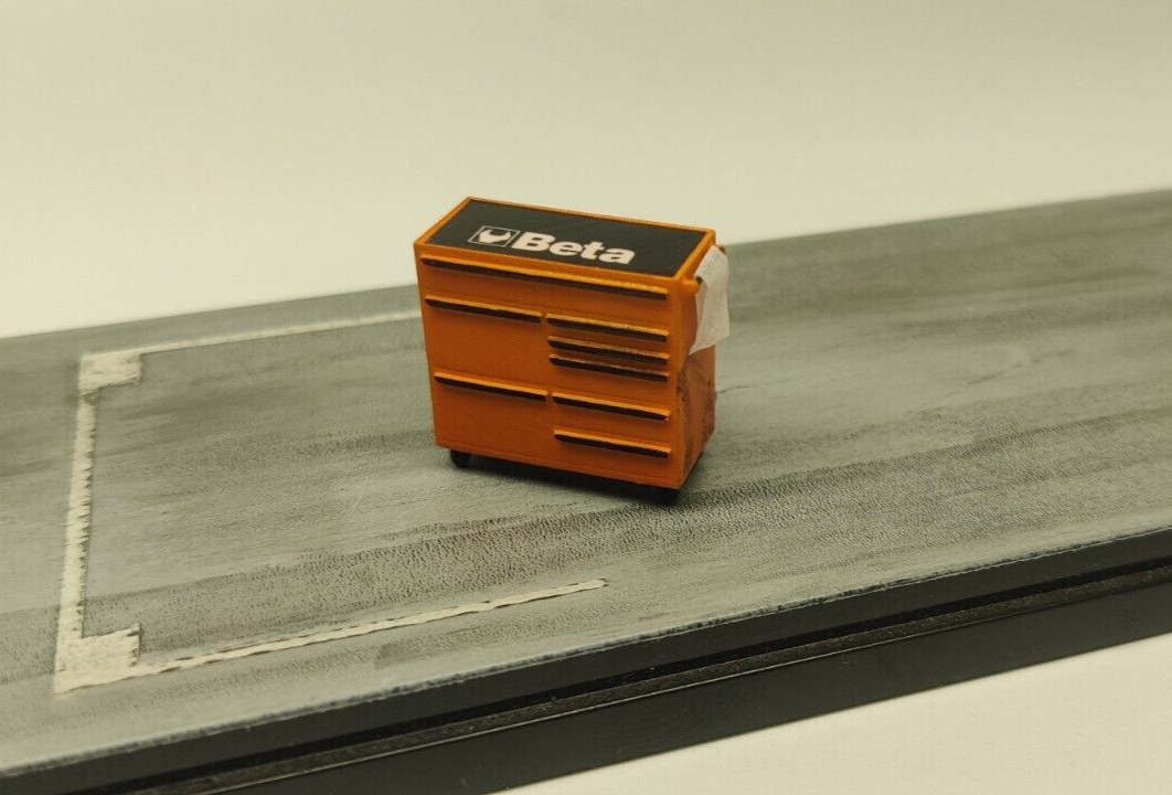 Tool chest cassettiera attrezzi accessori modellismo 1/43 1/24 1/20 1/18 diorama