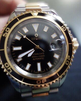 KADLOO OCEAN DATE ETA 2824-2 AUTOMATIC WATCH UHR OROLOGIO