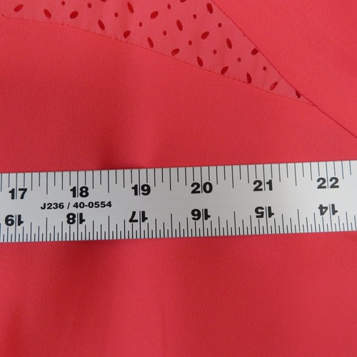 NWT AVA & VIV Womens SZ XL Eyelet Front Pink Career Blouse Top - Picture 7 of 9