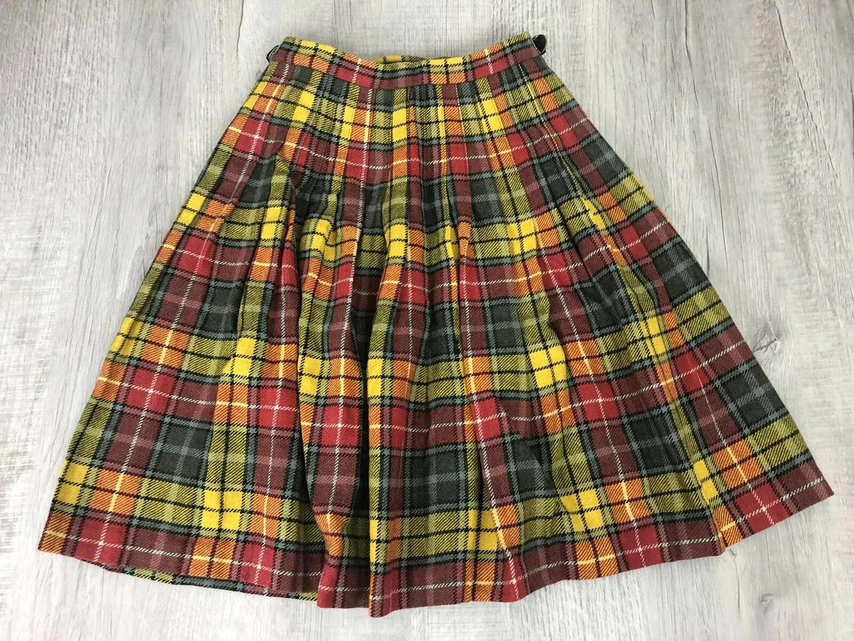 Brown plaid skirt ebay top