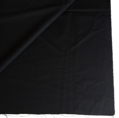 Schwarzer Gestreifter Stoff mit Streifen Edel Reststoff Stoffrest 100 cm x 60 cm - Bild 4 von 5