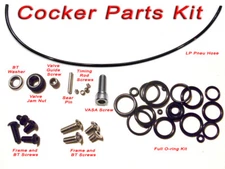Autococker Parts Kit - Screws O-Rings Hose - Cocker Sniper Pump Rebuild Repair