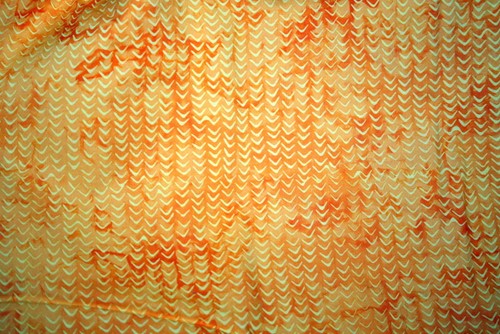 ORANGE AND YELLOW BATIK - 100% COTTON FABRIC