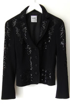 Moschino * Cheap & Chic * Size 10 Black Ladies Special Occasion Jacket