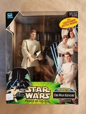 STAR WARS OBI-WAN KENOBI Power Of The Jedi POTJ - 2000 Hasbro Mega Action Figure