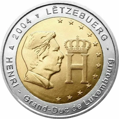 Pièces euro du Luxembourg pour 2 Euro année 2004