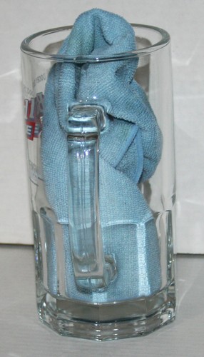 Vorsicht vor den Pinguinen! 1996 Bud Ice Bier großer 32 Unzen Glas Becher 8" Anheuser-Busch - Bild 2 von 5